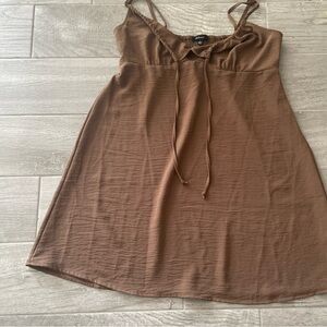 Ambiance Tan Sleeveless Top
